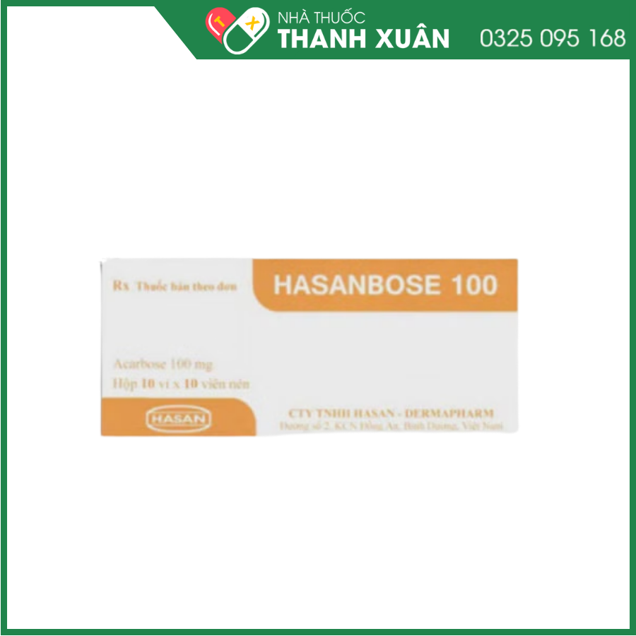 Hasanbose 100 đơn trị liệu hoặc kết hợp để điều trị đái tháo đường tuýp 2